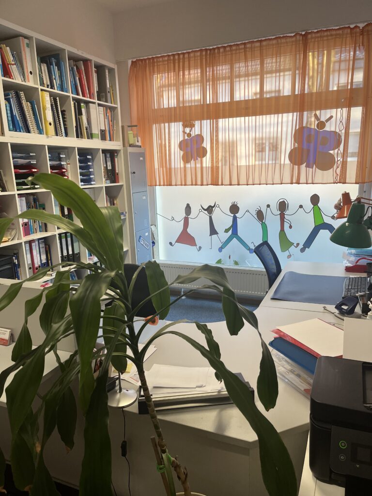 Büro in der Praxis Psychotherapie für Kinder, Jugendliche 